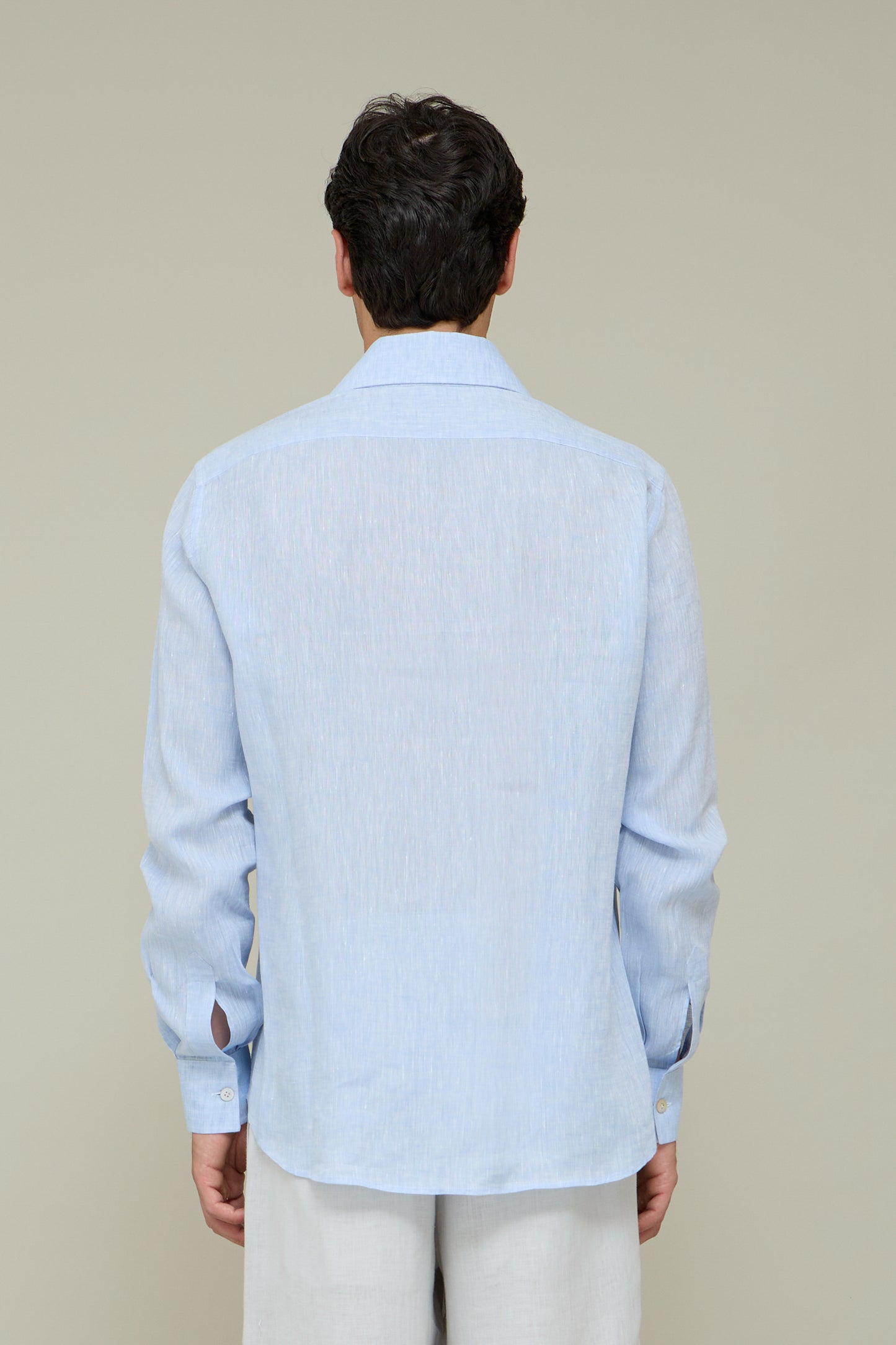 Italiano Linen Shirt - Sky Blue