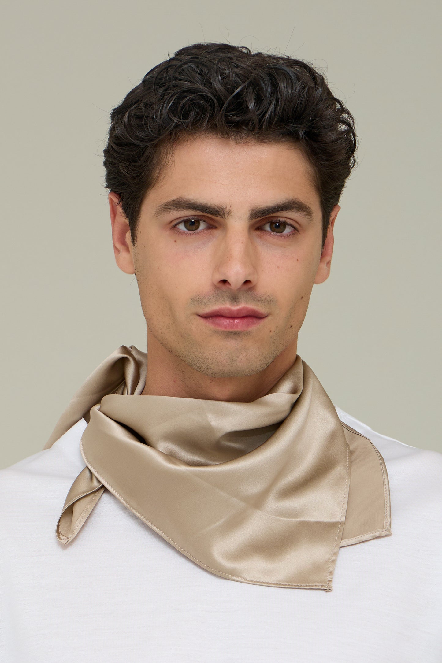 Silk Foulard - Desert Beige