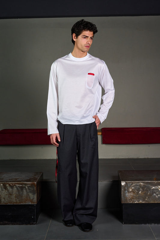 Grey Wide Trousers