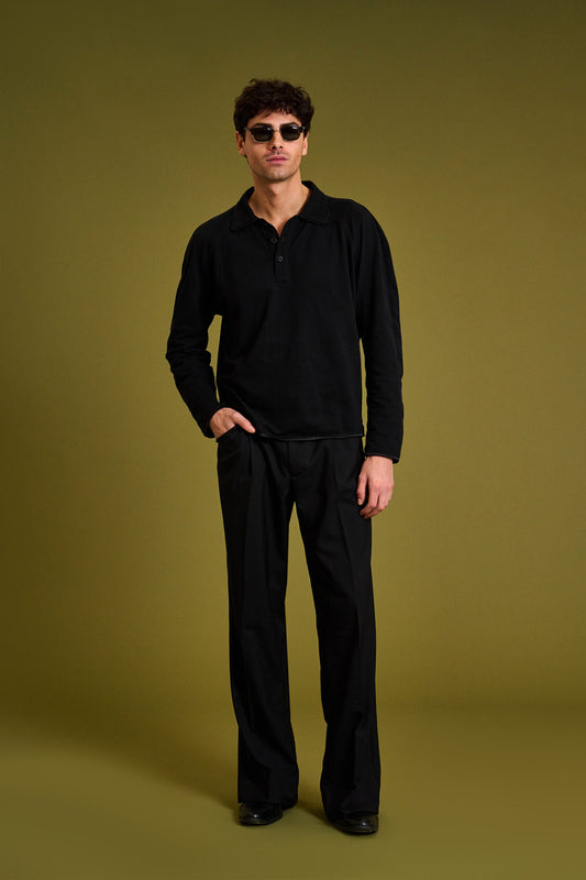 Black Bootcut Trousers