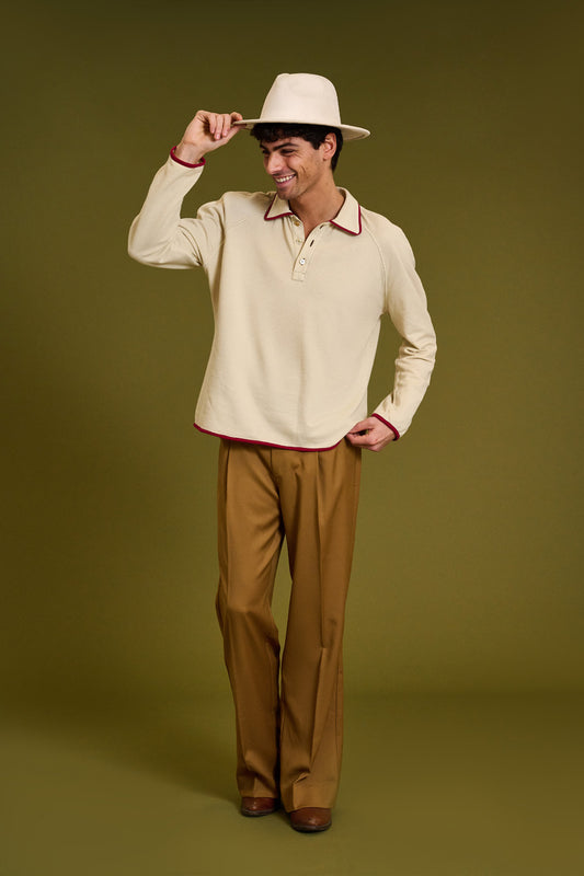 Tobacco Bootcut Trousers