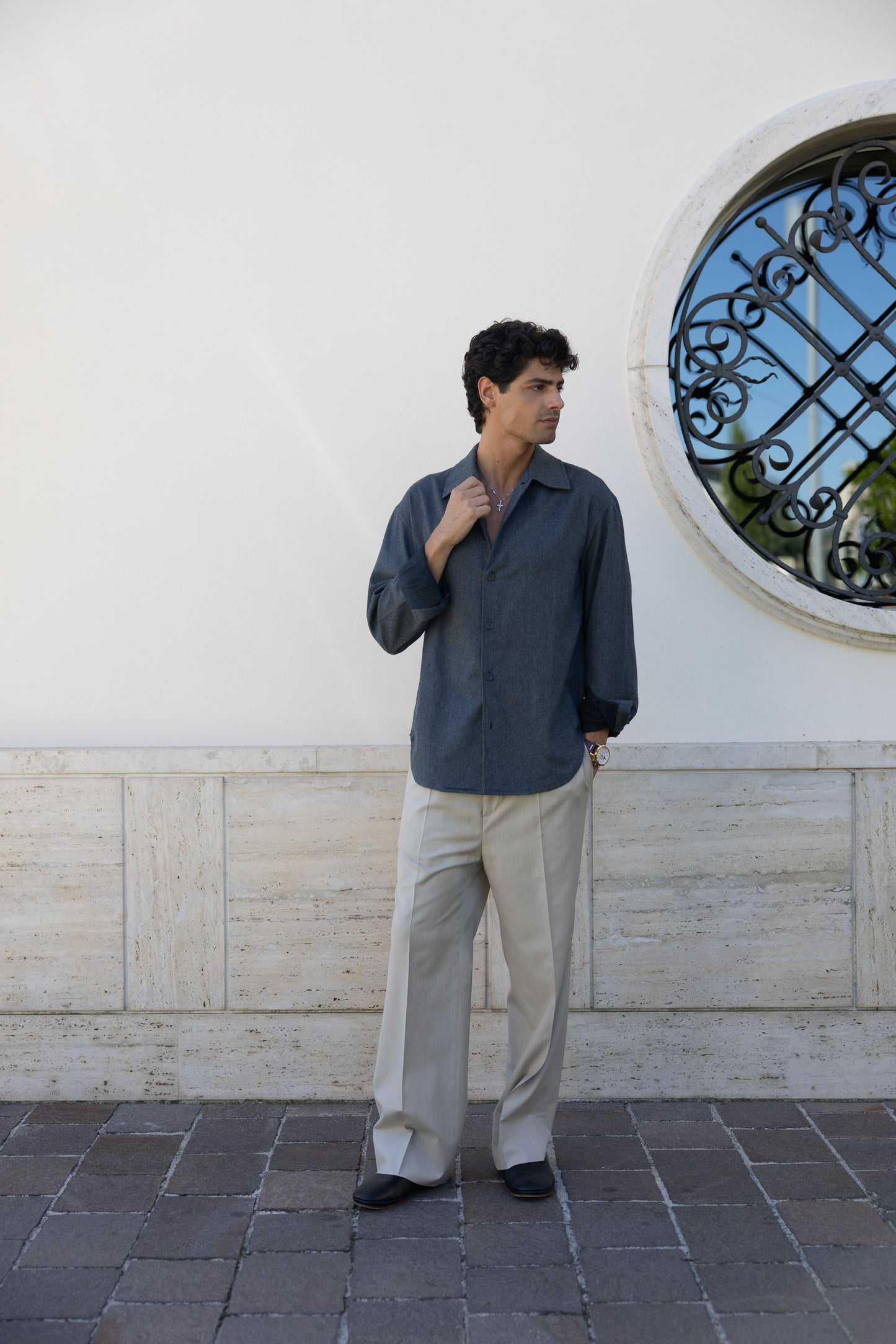 OVERSHIRT ASH GREY