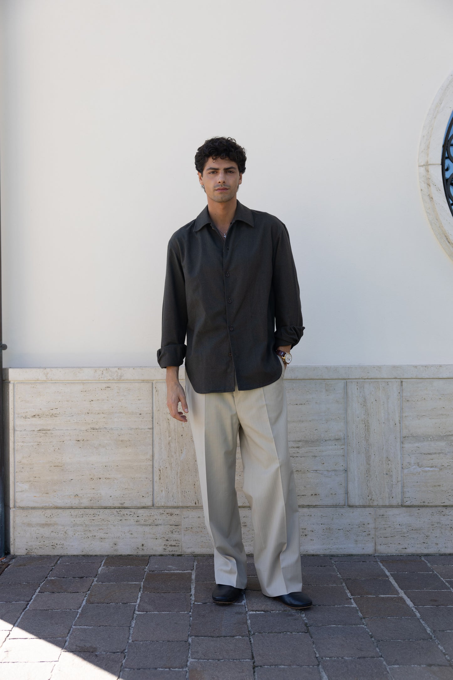 OVERSHIRT DARK OLIVE