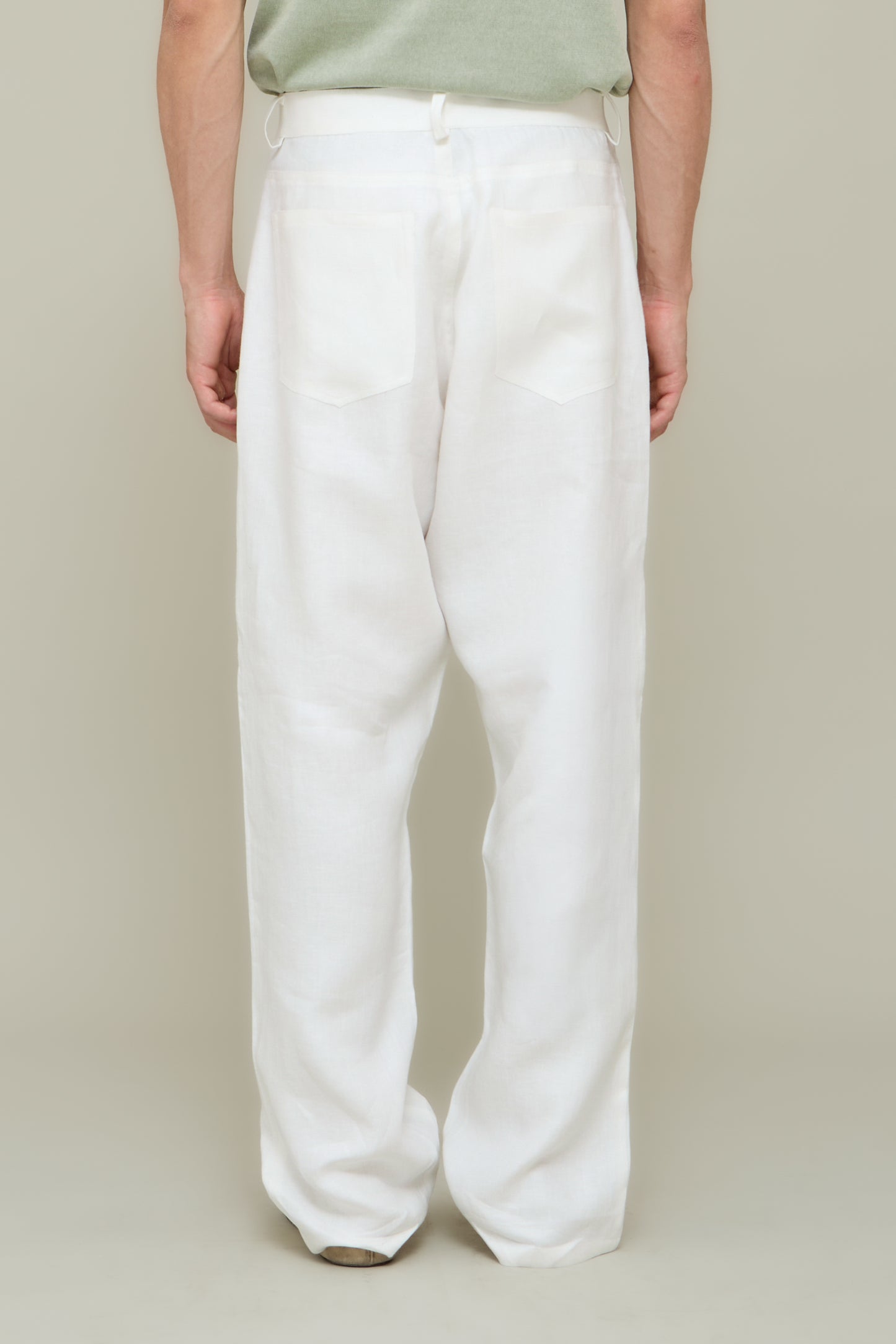 Premium Linen Jeans - Dirty White