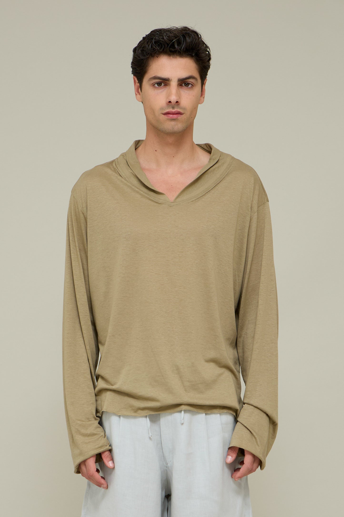 Scialle Silk Longsleeve - Grano Chiaro