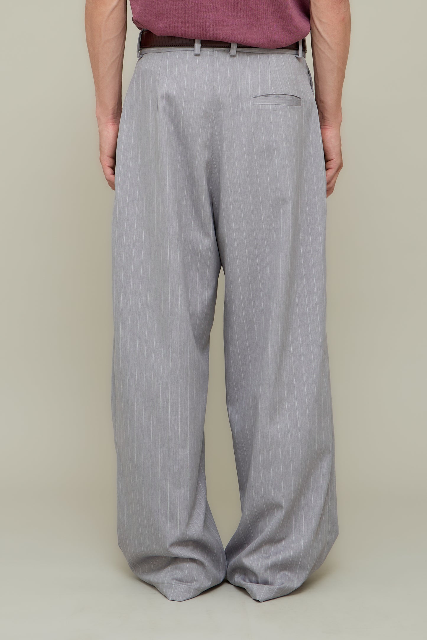 Marco Wide Trousers - Pearled Grey