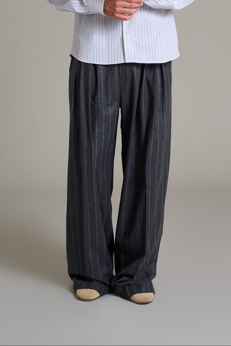 The Signature Pinstripe Trousers
