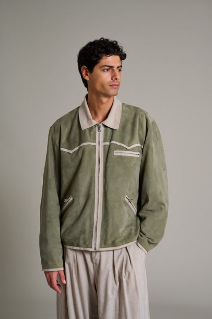 The Salvia Suede Jacket