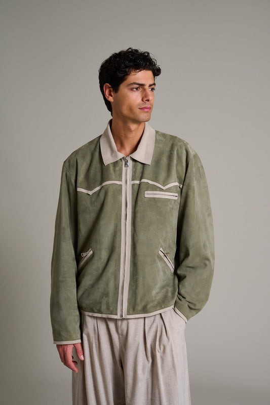 The Salvia Suede Jacket