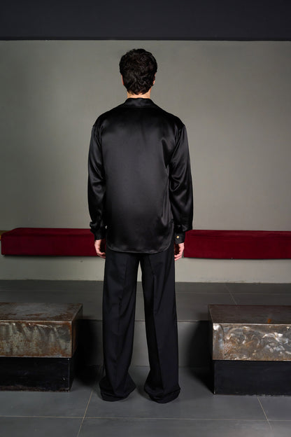 Black Silk Shirt