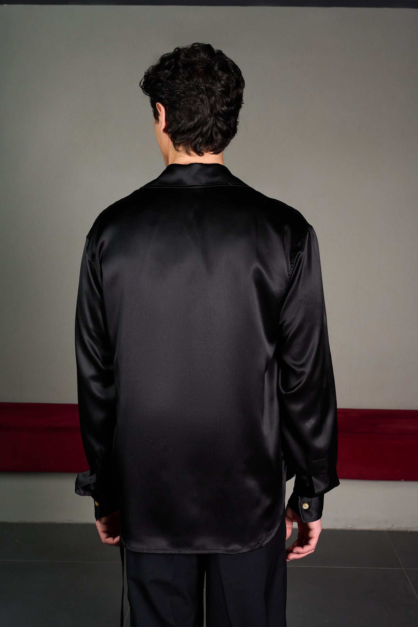 Black Silk Shirt