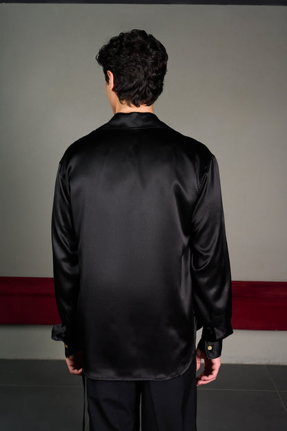 Black Silk Shirt