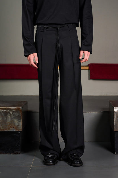 Black Straight Trousers