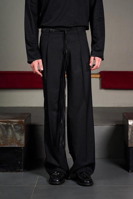 Black Straight Trousers