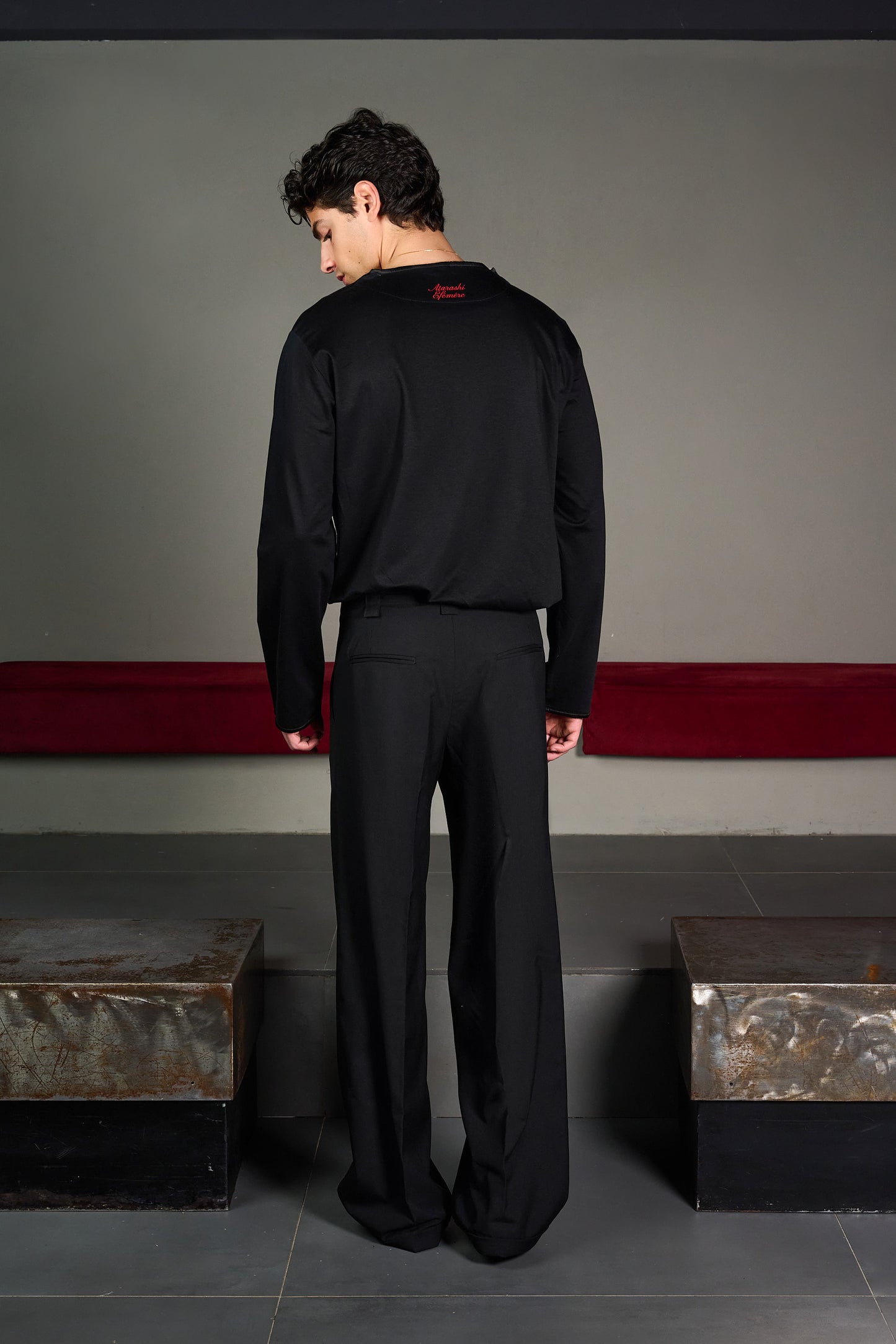 Black Straight Trousers