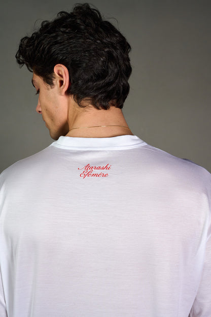 White Silk Pocket Longsleeve