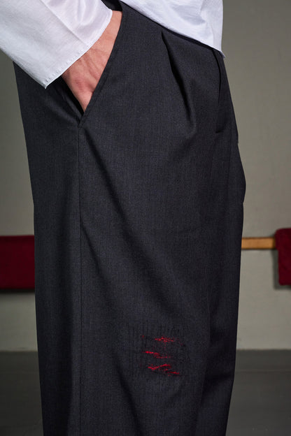 Grey Wide Trousers
