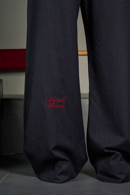Grey Wide Trousers
