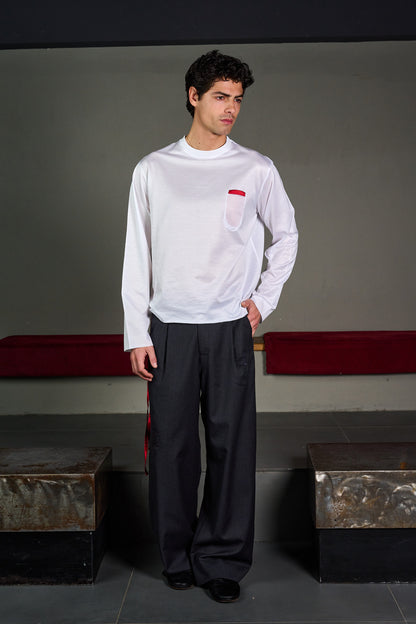 Grey Wide Trousers