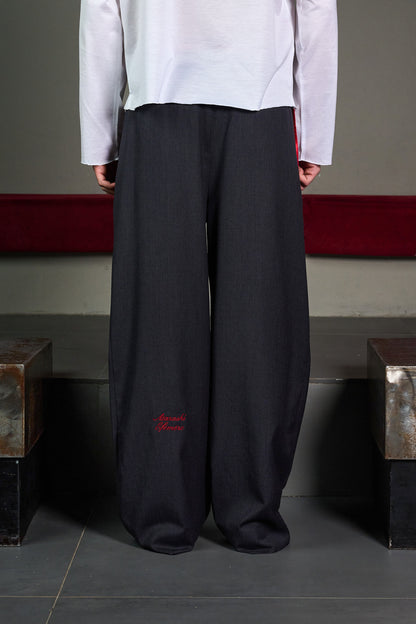 Grey Wide Trousers