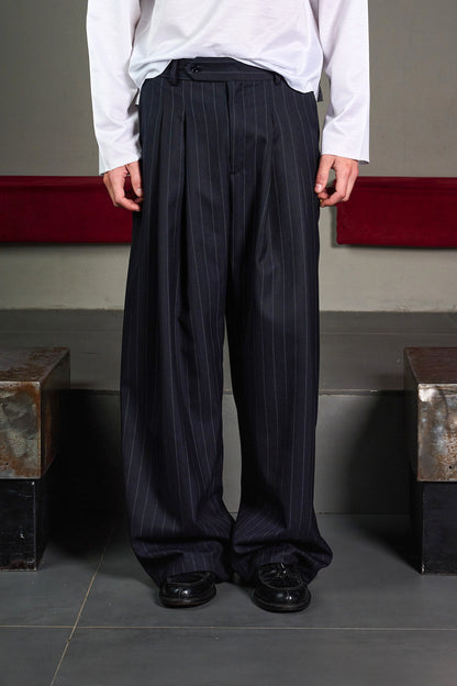 Extra Wide Pinstripe Trousers