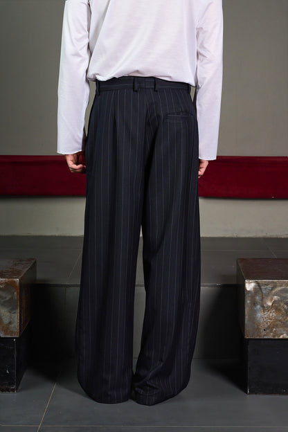 Extra Wide Pinstripe Trousers