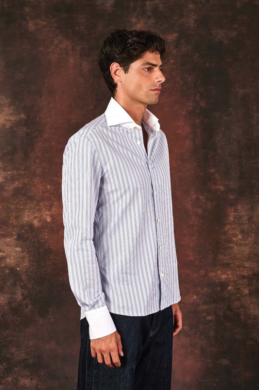Gentleman Shirt – Blue Stripe