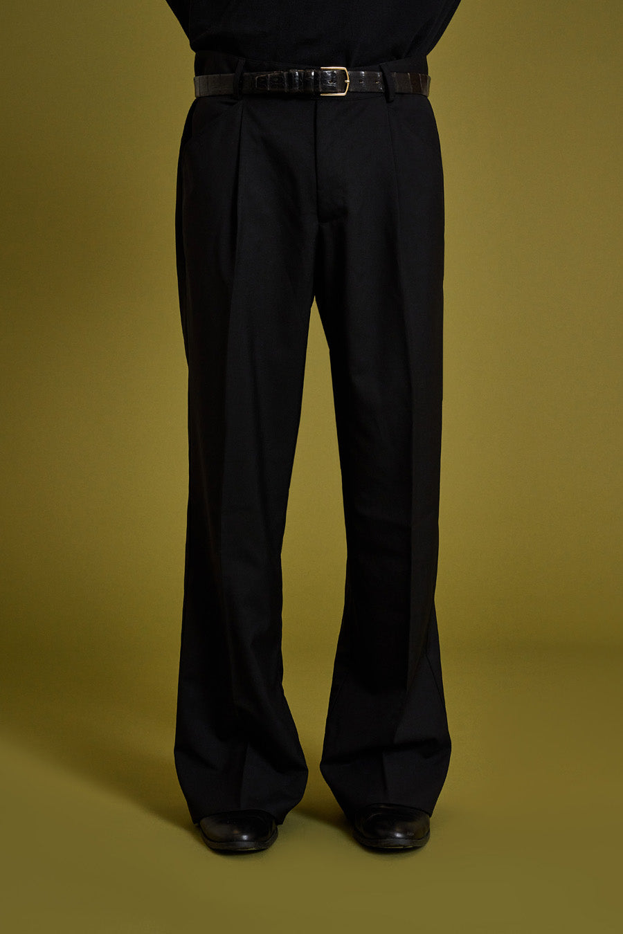 Black Bootcut Trousers