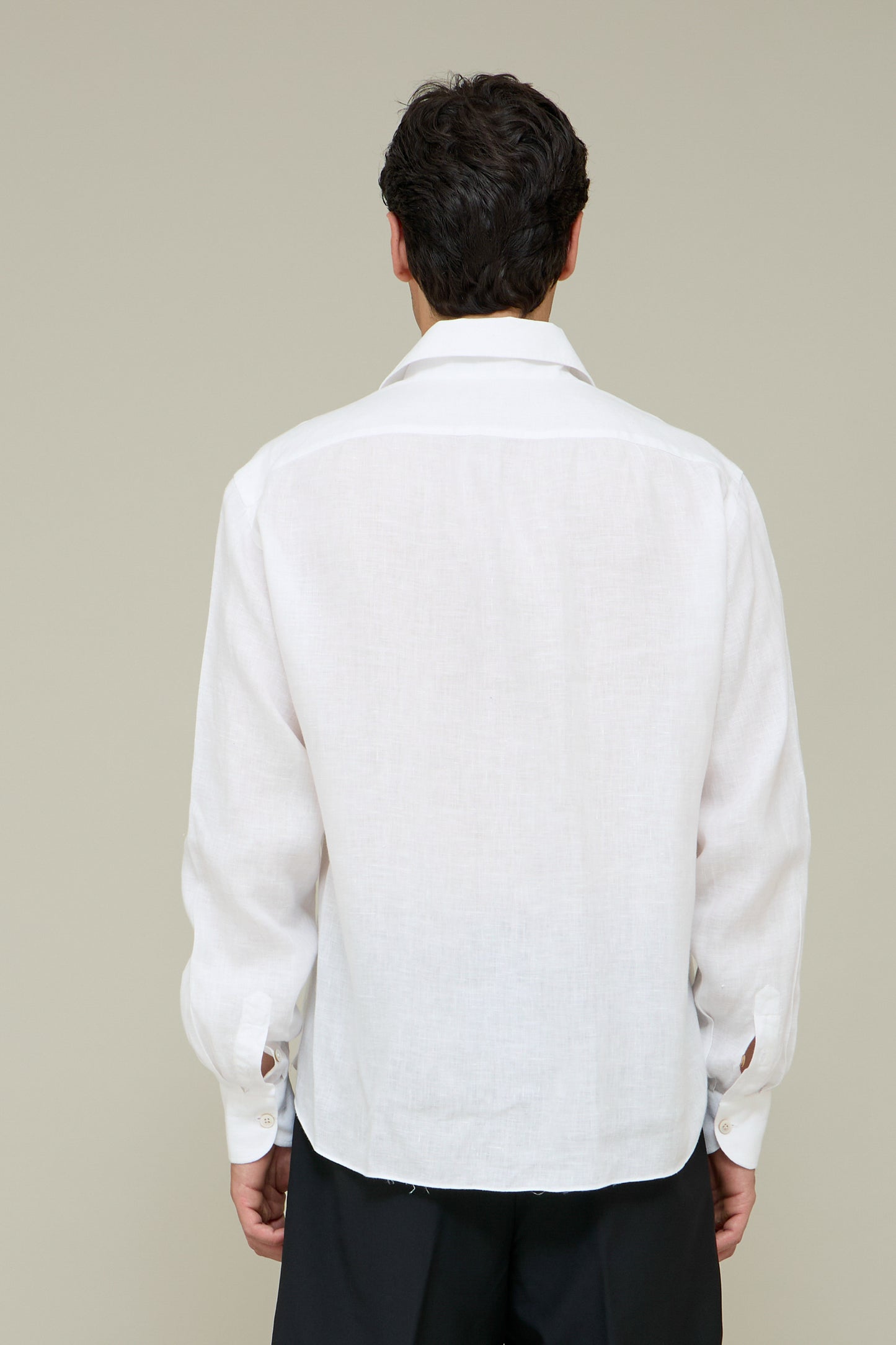 Italiano Linen Shirt - Optical White
