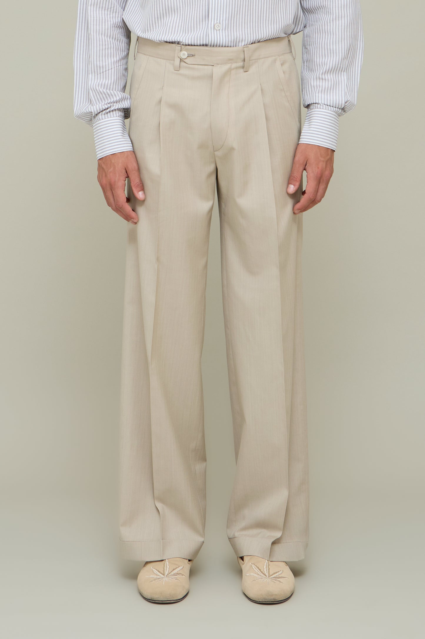 Classico Trousers - Sand Beige