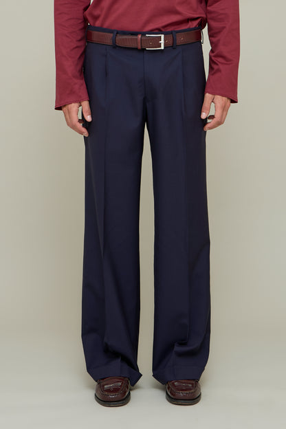 Leather Belt - Bordeaux