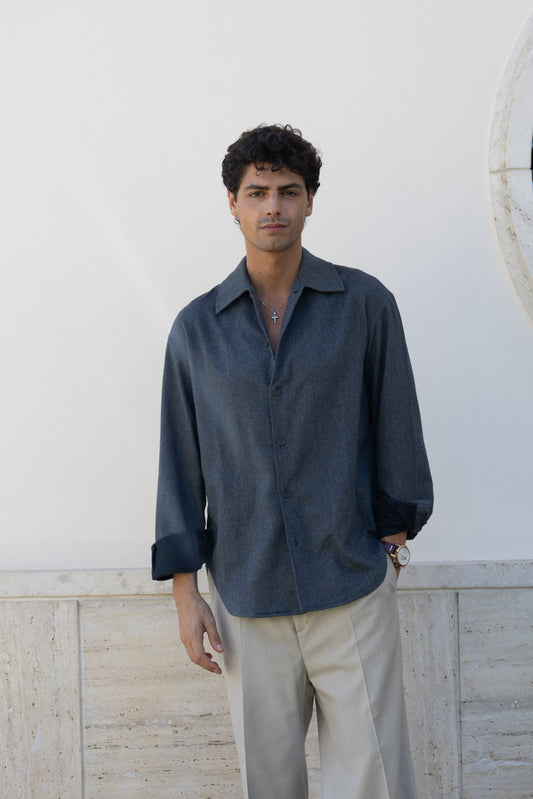 OVERSHIRT ASH GREY