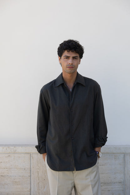 OVERSHIRT DARK OLIVE