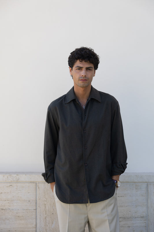 OVERSHIRT DARK OLIVE