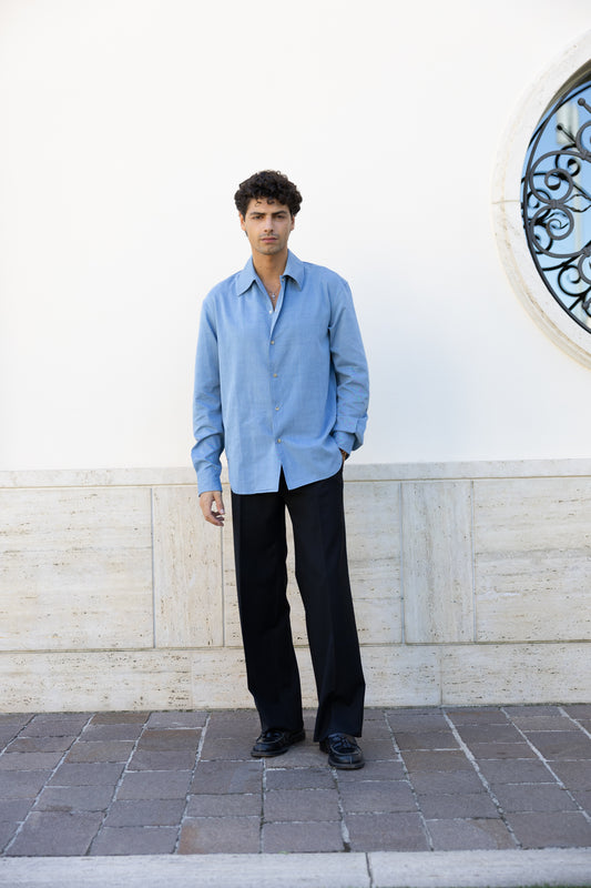 OVERSHIRT UNWASHED DENIM