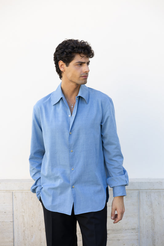OVERSHIRT UNWASHED DENIM