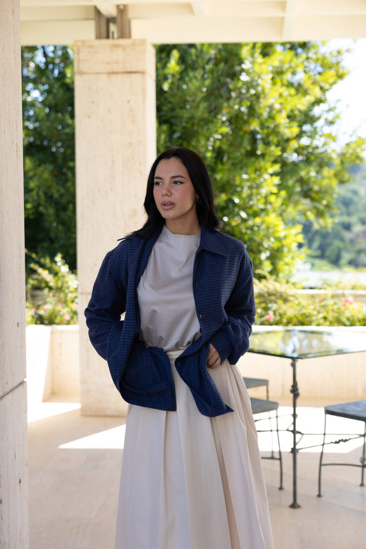 OVERSHIRT PIED DE BLUE